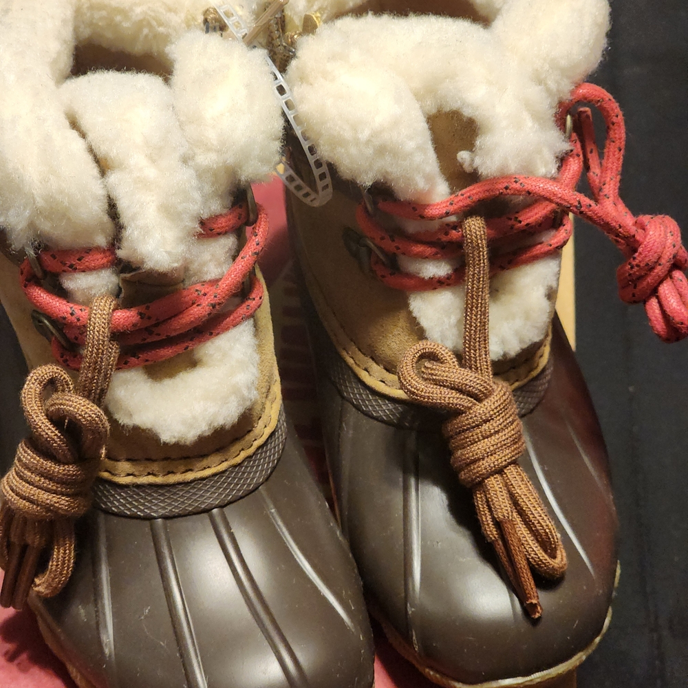 Sperry Kids Brown and Tan Snow Boots